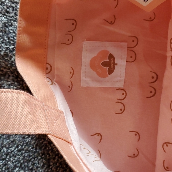 ThirdLove Peach Boobie Canvas Shoulder Bag - Picture 4 of 6